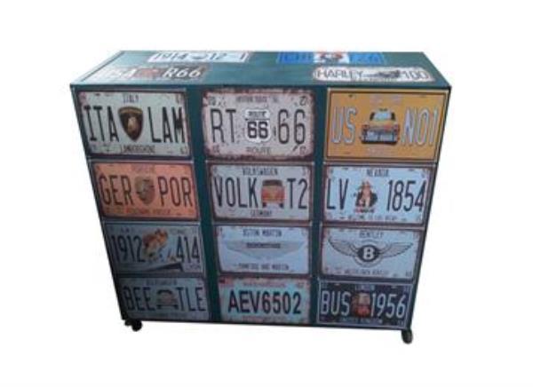 loft工業法式鄉村風格復古做舊 儲物柜