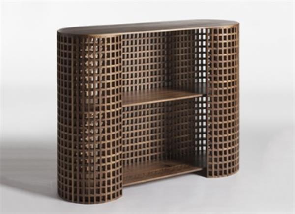 火鍋店中式復古實木備餐儲物柜