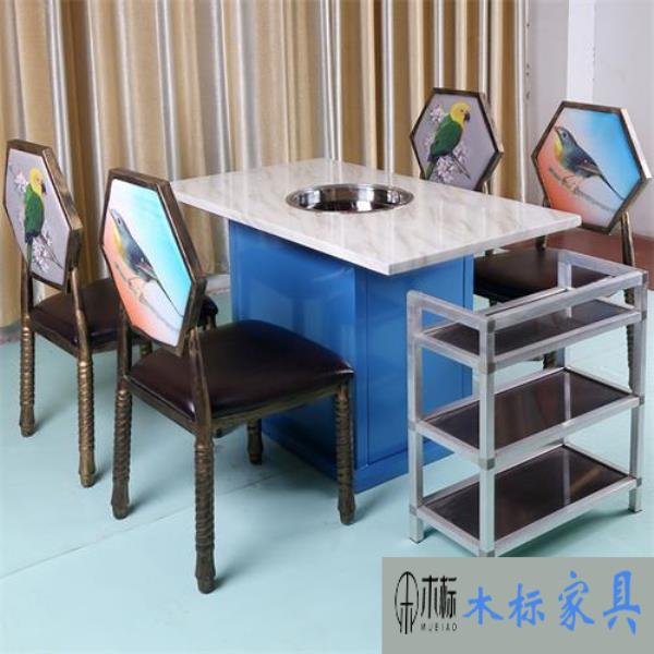 重慶火鍋店裝修如何搭配大理石火鍋桌 